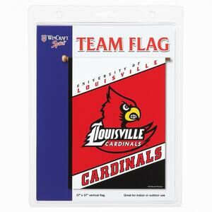 Louisville Cardinals Team Flag 27” x 37” NCAA College Banner Vertical NIP